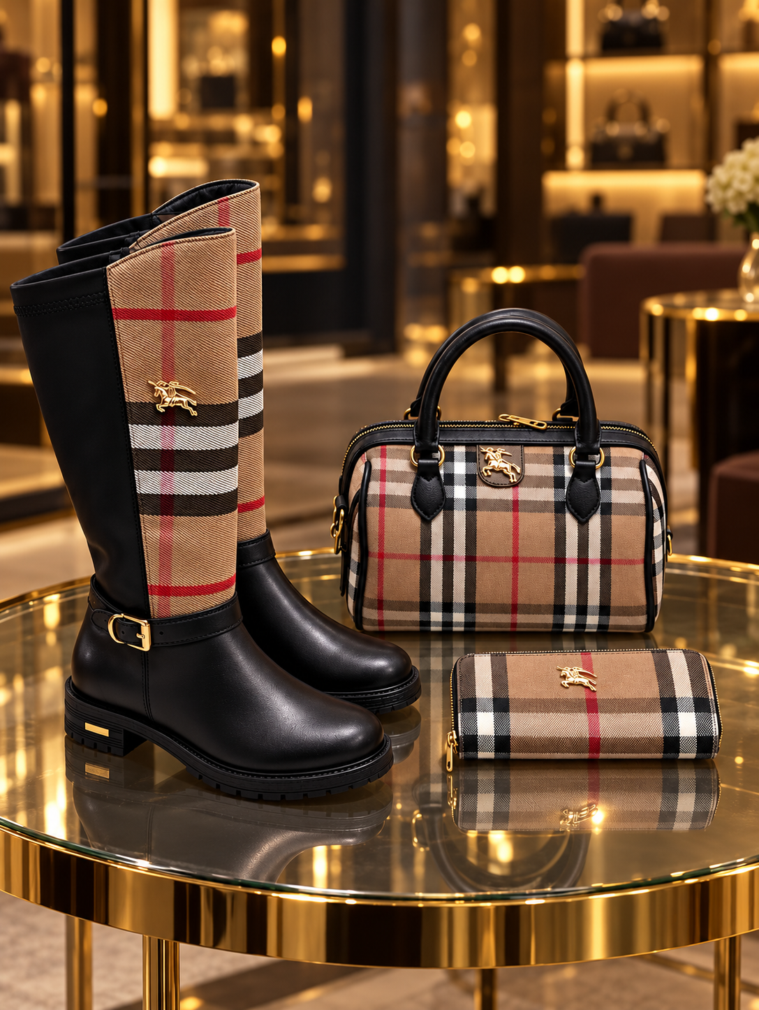 Bag, Boot and Wallet Set