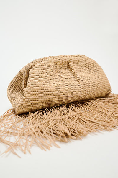 TASSELED CLUTCH BAG