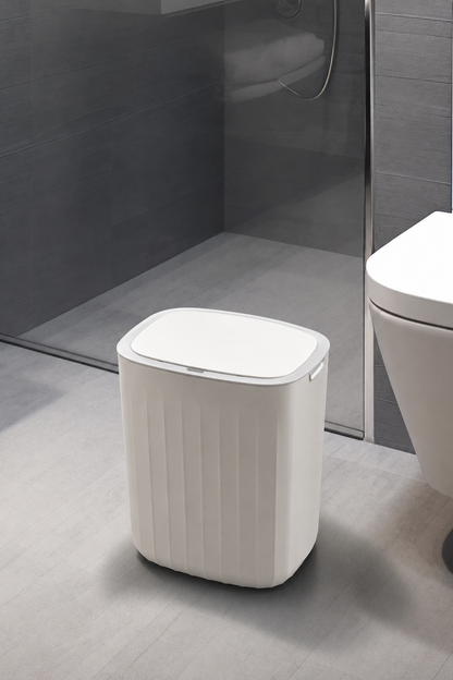 Automatischer Abfalleimer 12L mit Bewegungssensor – Off-White