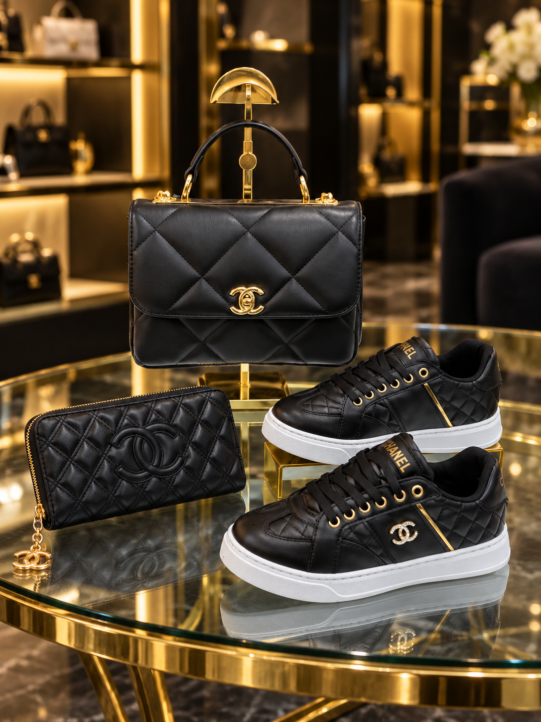 C - Bag Shoes and Wallet Set