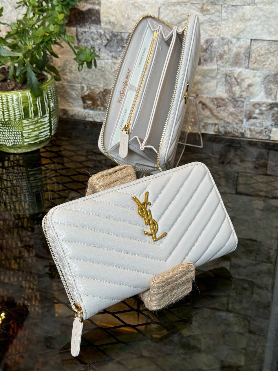 YS - Leather Wallet (White)