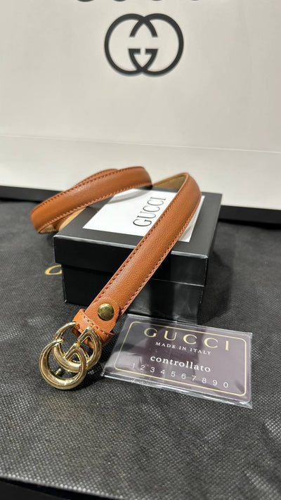 Fit Leather Belt (Brown)