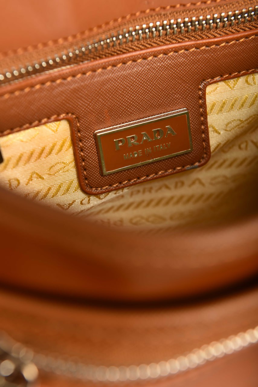 PRD - Nylon and Saffiano Leather Bag with Strap